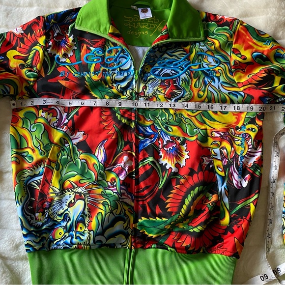 Ed Hardy Christian Audigier Tiger Lightweight Track Jacket Size S (Female) - Picture 6 of 12